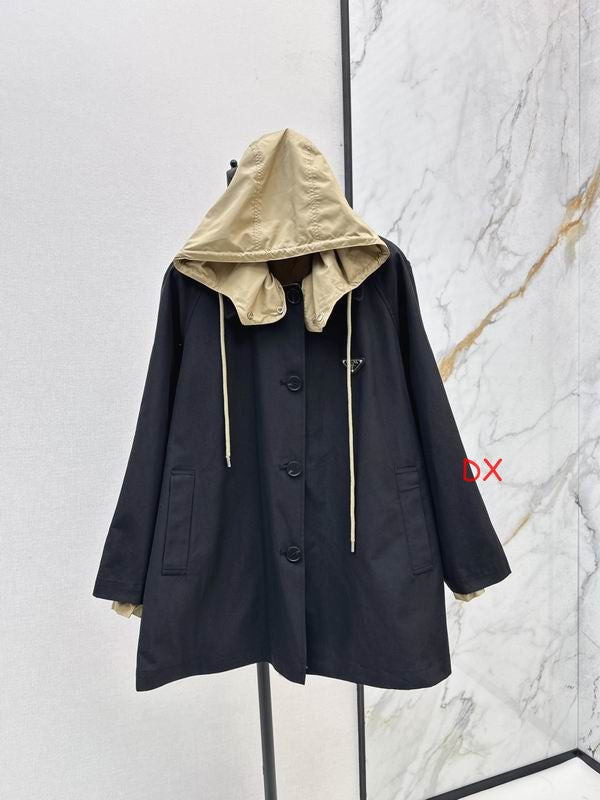 PRD Woman trench Jacket Hoodie 2 Color's