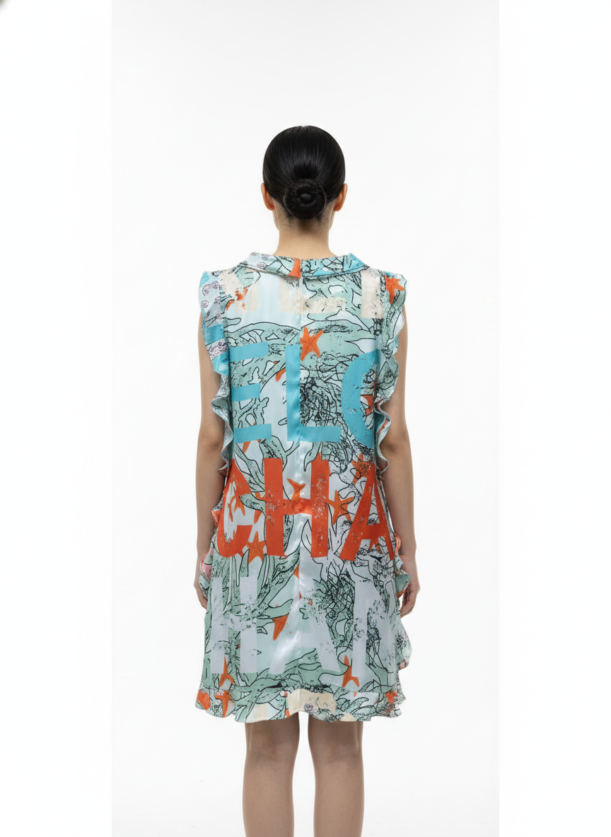 CHL Woman Silk summer Dress sleeveless GQ