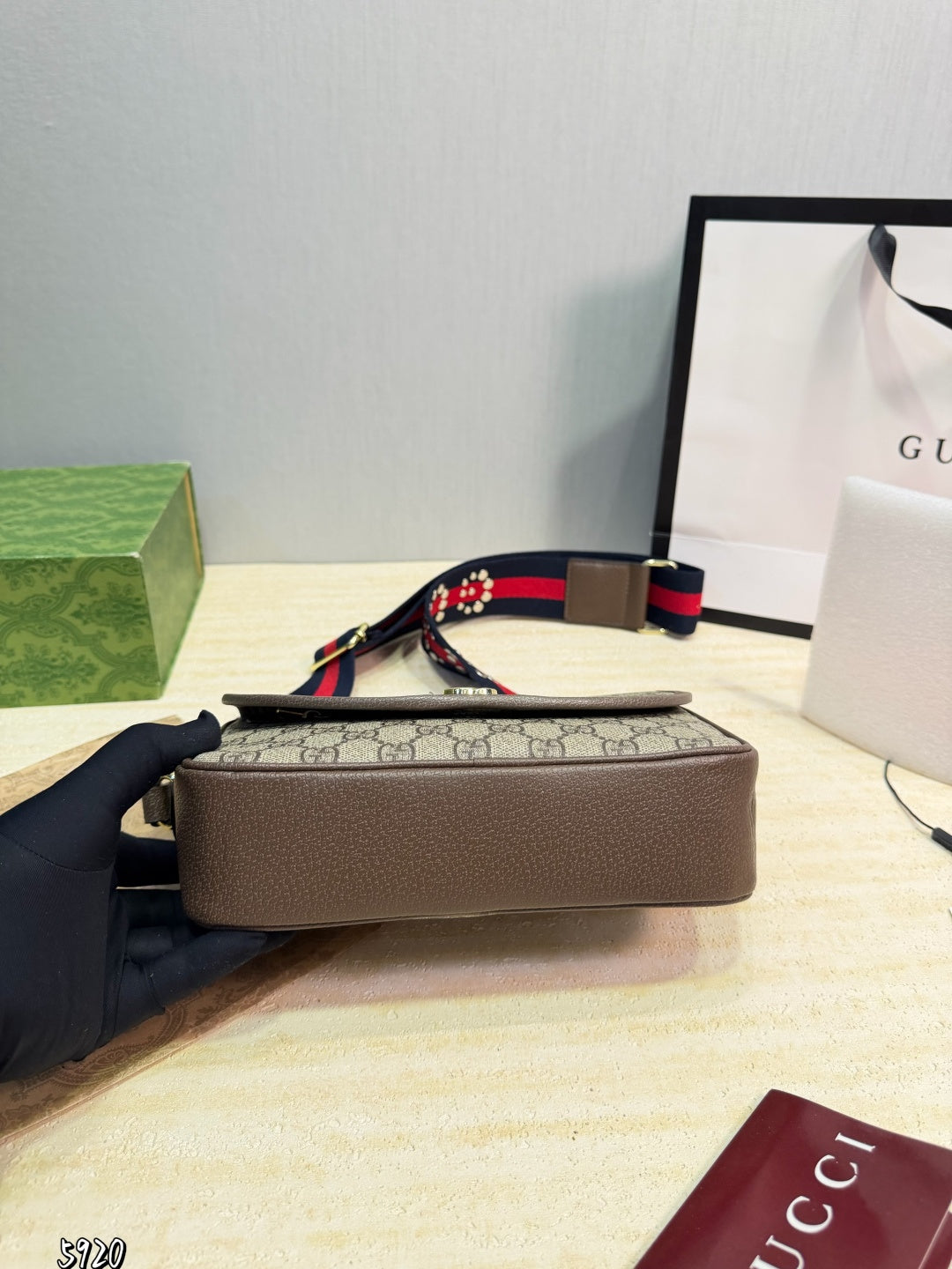 GU Ophidia small shoulder bag 23 cm