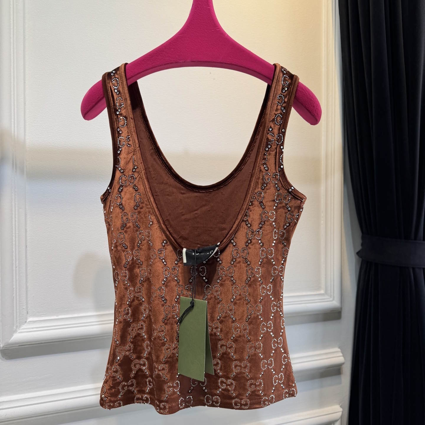 GU velvet woman stretchy Top -Shirt 3 Color's Crystal