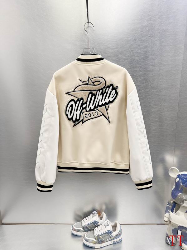 OFF WITE Varsity Baseball Jacket Man 2 Color's