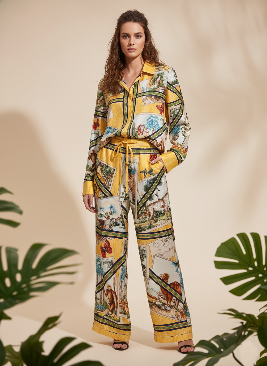 GU Tallow Suits Shirt pants Woman