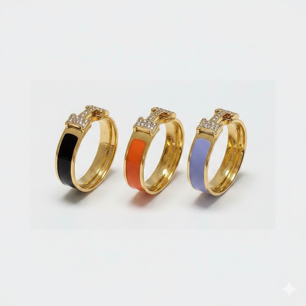 HRM Fashion Rings 4 Color's