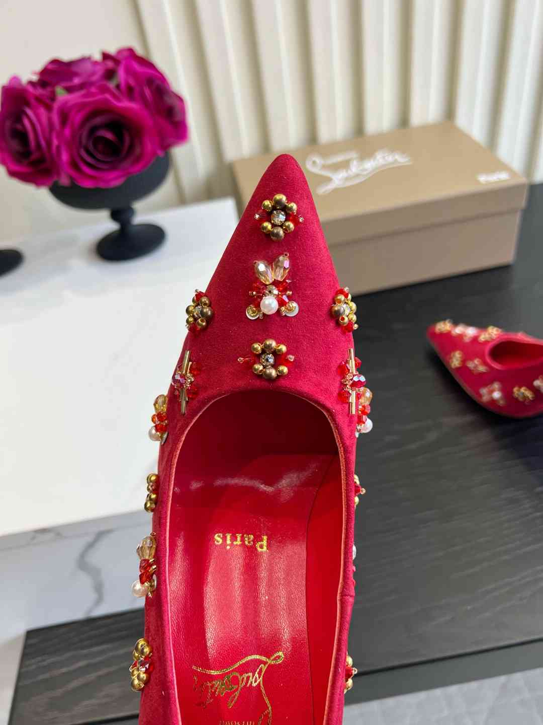 LABUTIN Shoes Woman Heels 2 Color's 42