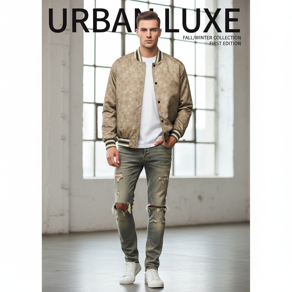 LU Man Jacket Varsity Biker