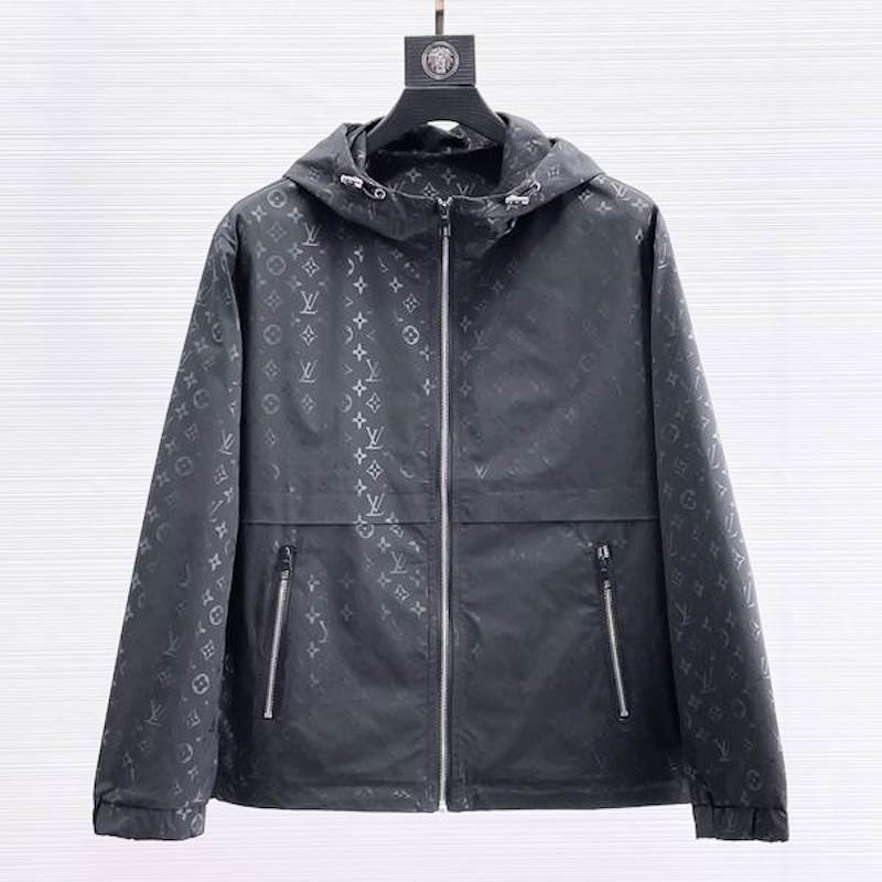 LU Man Jacket Windbreak Hoodie Monogram