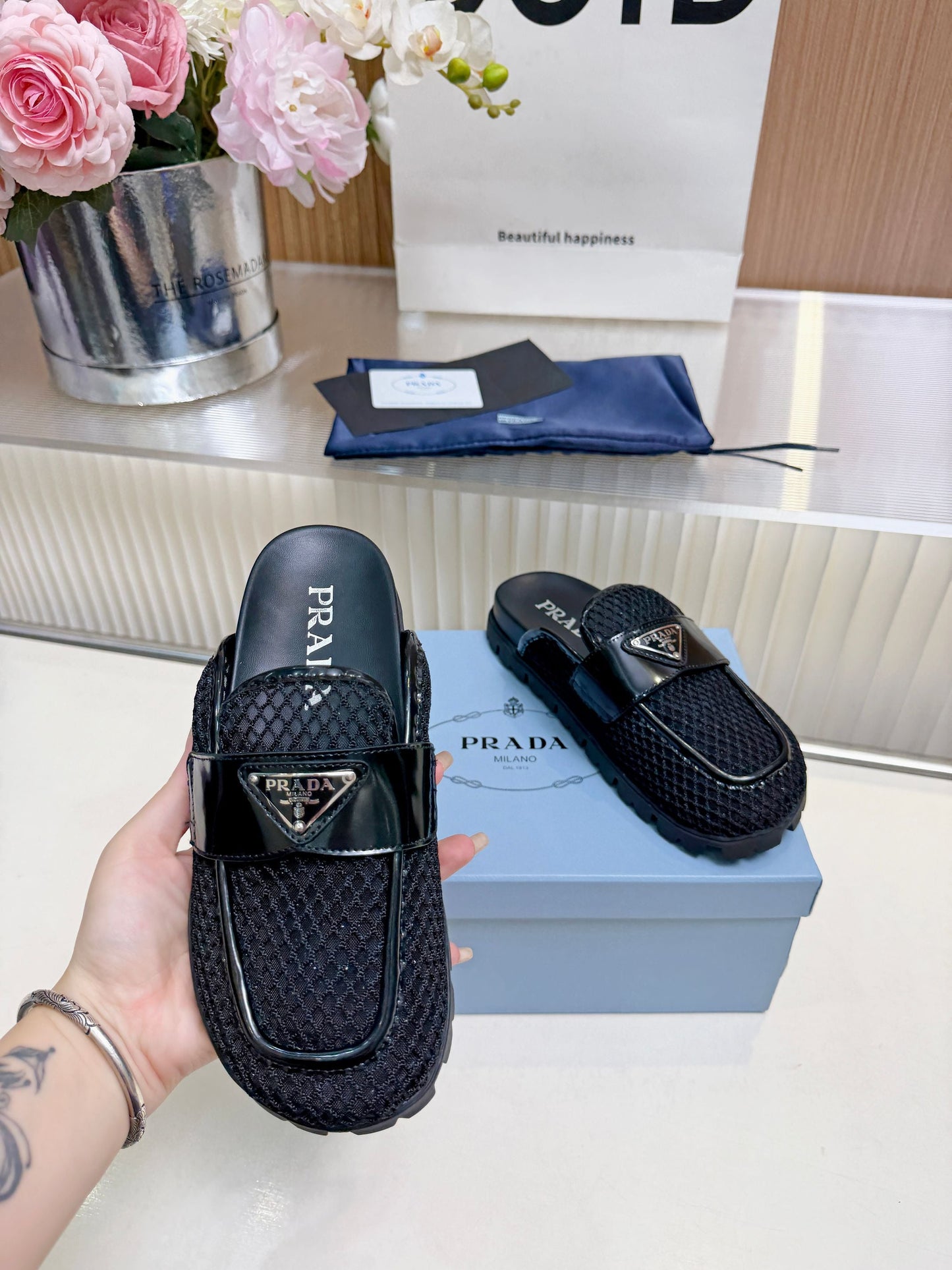 LU Mule slippers Shoes Woman 2 Color's