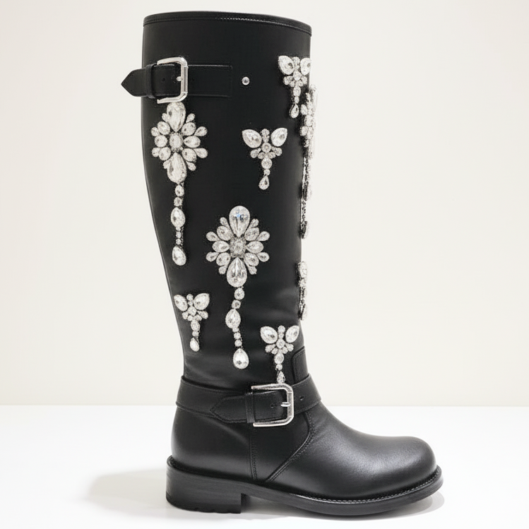 G D Woman Boots High Jeweled Limited
