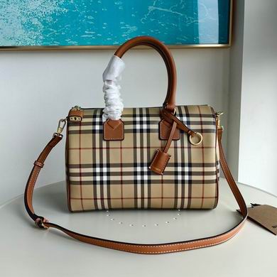 BURBBER Bag Medium Check Bowling 30 Cm