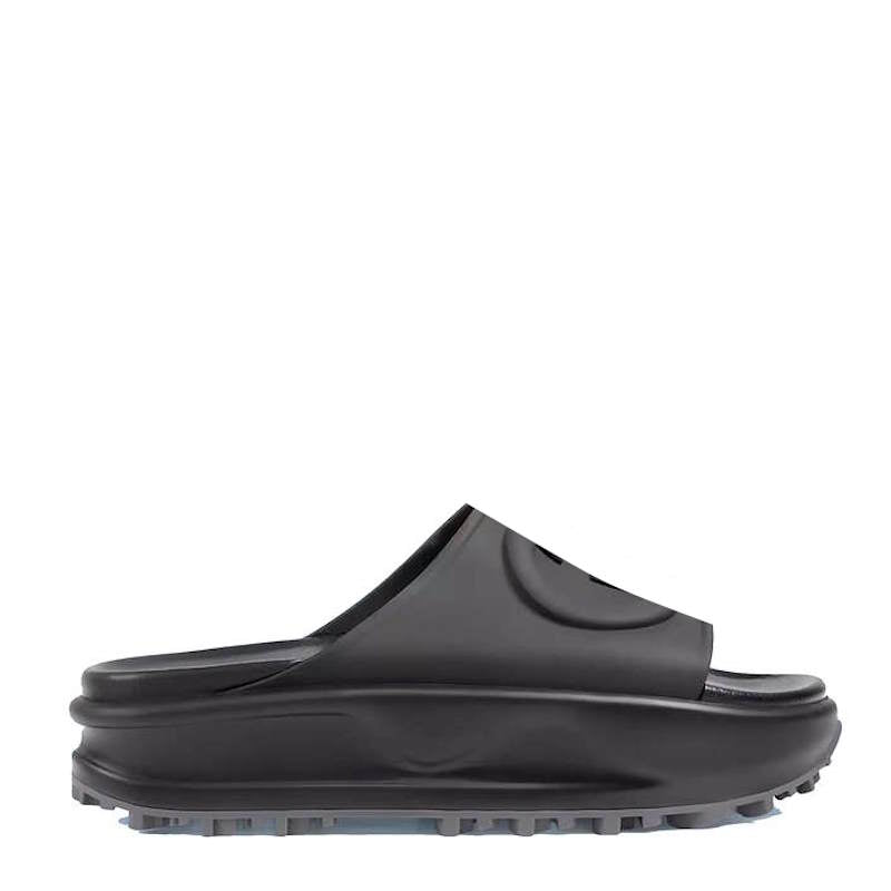Wedge Slippers Black