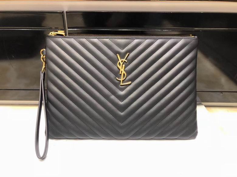 Y L quilted monogram clutch bag 30Cm
