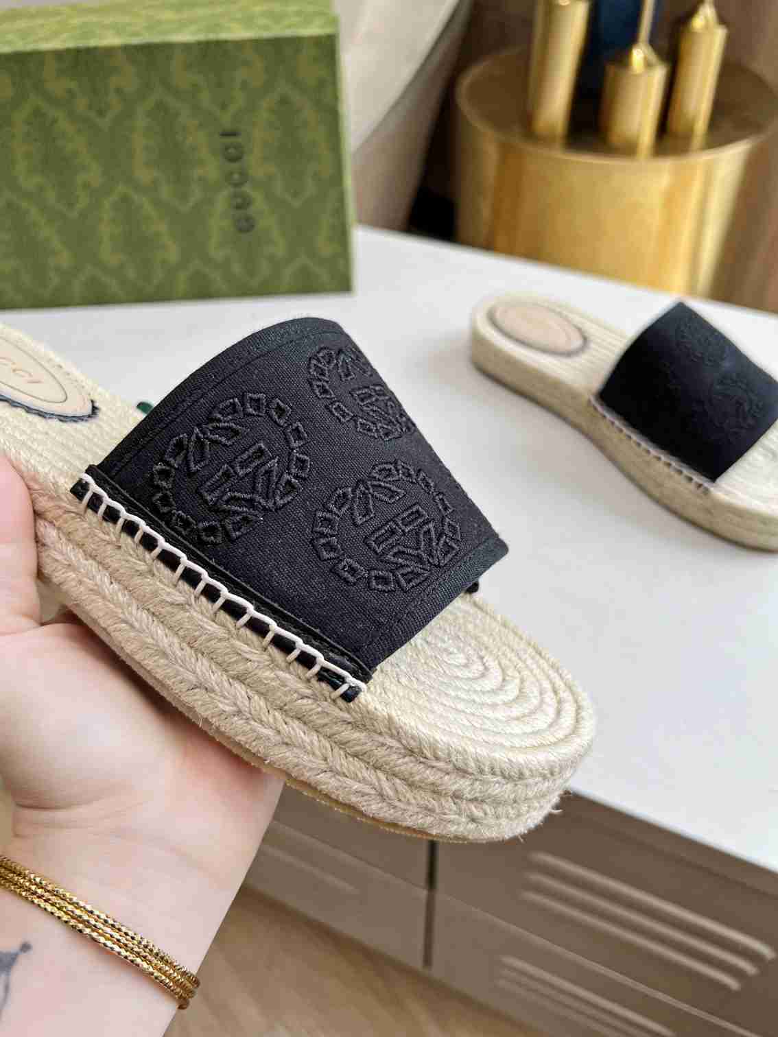 GU Slippers Sandals ESPADRILLE  2 Color 's