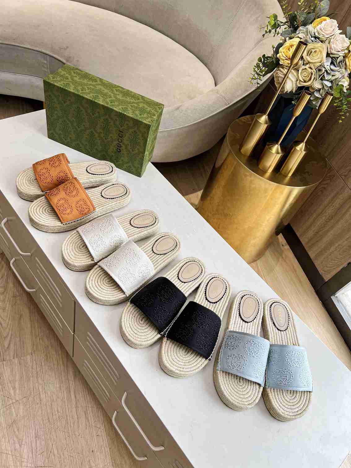 GU Slippers Sandals ESPADRILLE  2 Color 's