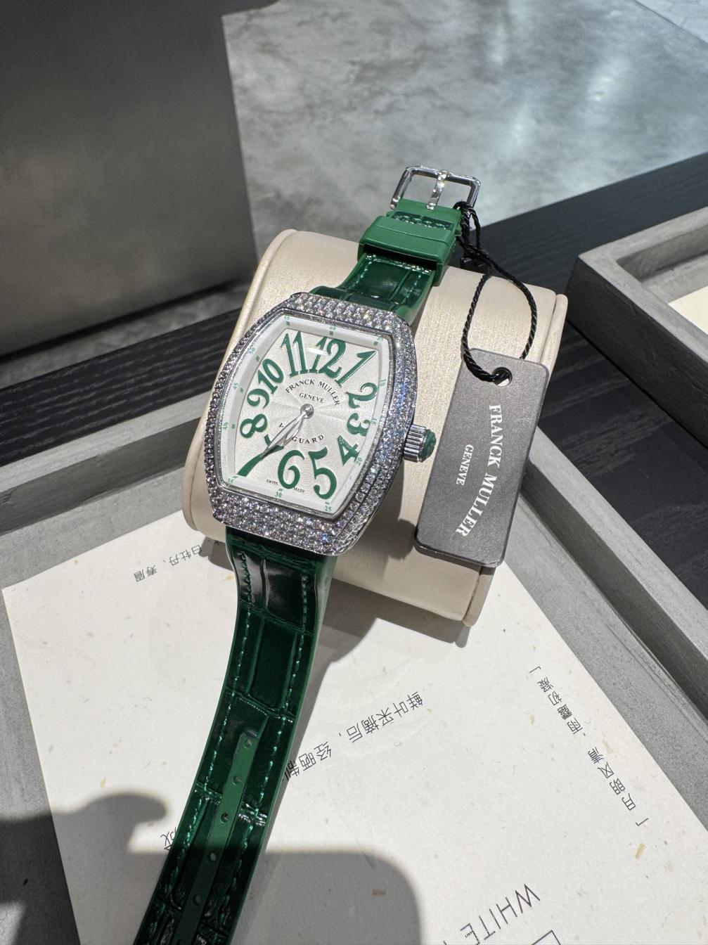 FRANCK M  V45 SC DT  stones Watches 54 cm 2 Color's Quartz Mov