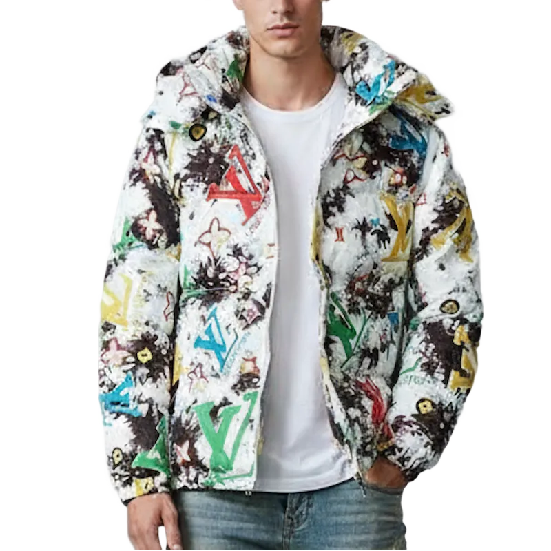 LU  Man Jacket Windbreak Hoodie Monogram