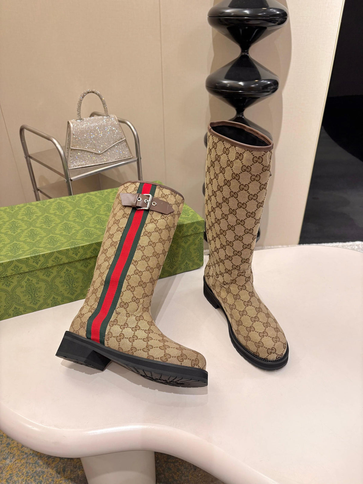 GU Boots High Monogram