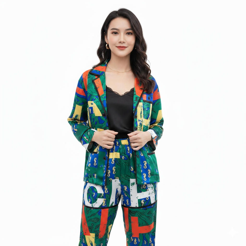 CHL Beach collection  Woman  jacket and pants set  GQ