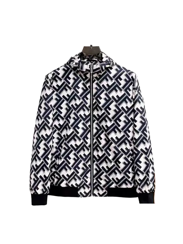 FEN  Man Jacket Windbreak Hoodie Monogram