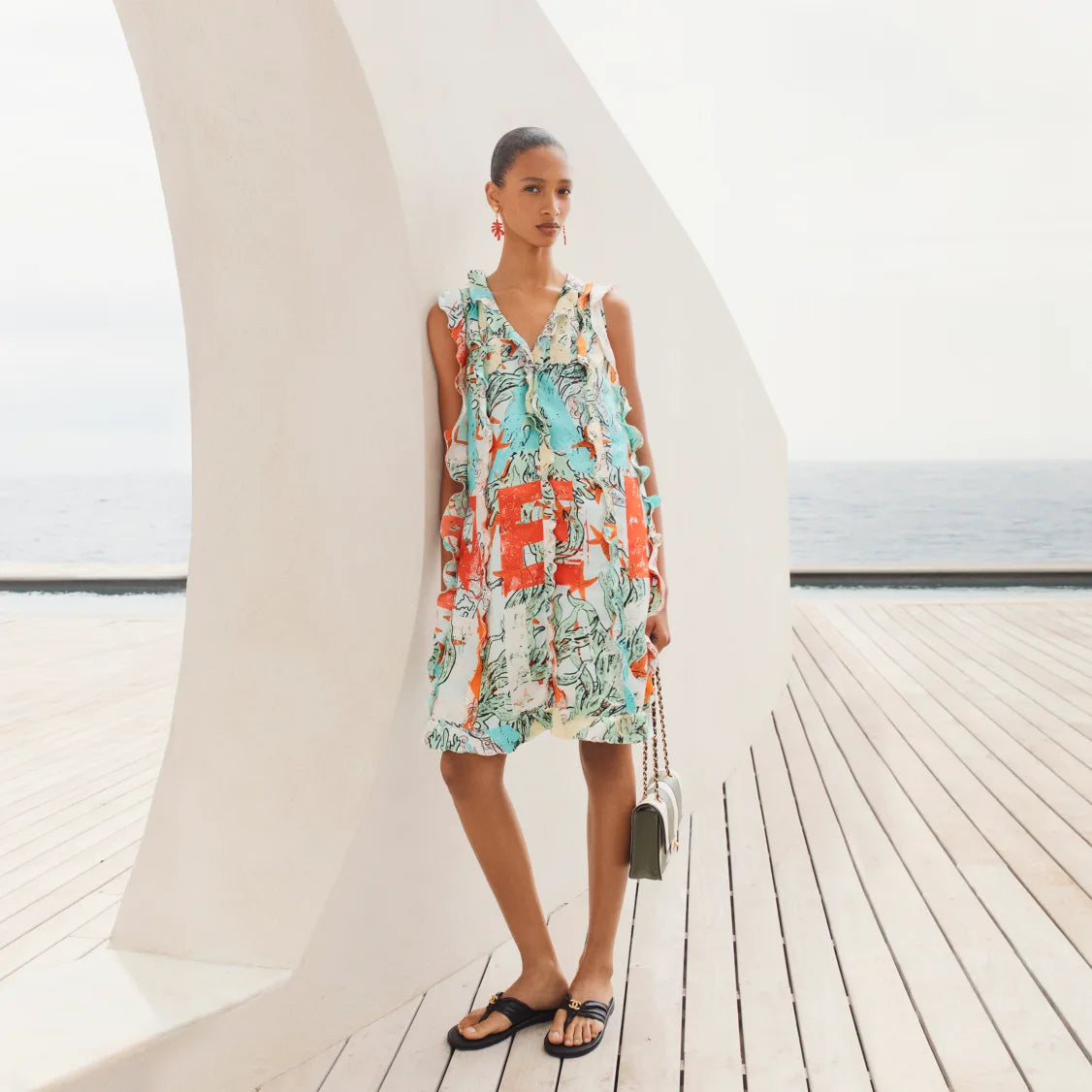 CHL  Woman Silk summer Dress sleeveless GQ