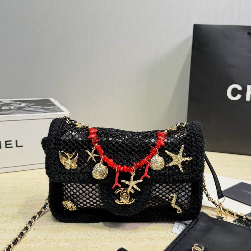 CHL  Beach flap Bag 20 cm  2 Color's