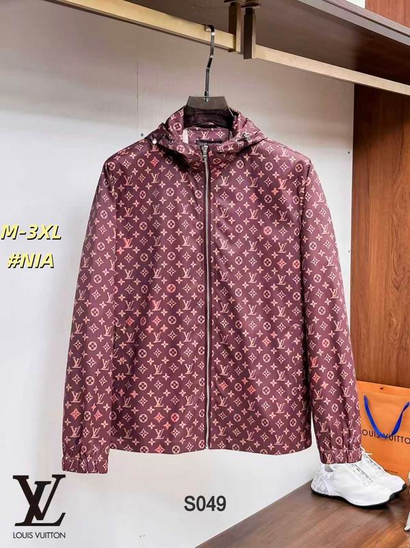LU Man Jacket Windbreak Hoodie Monogram