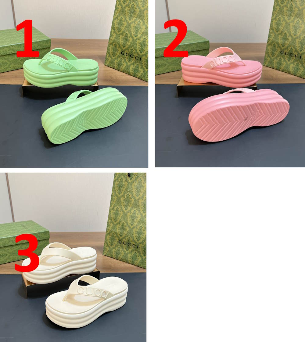 GU Slippers Wedge  3 Color 's