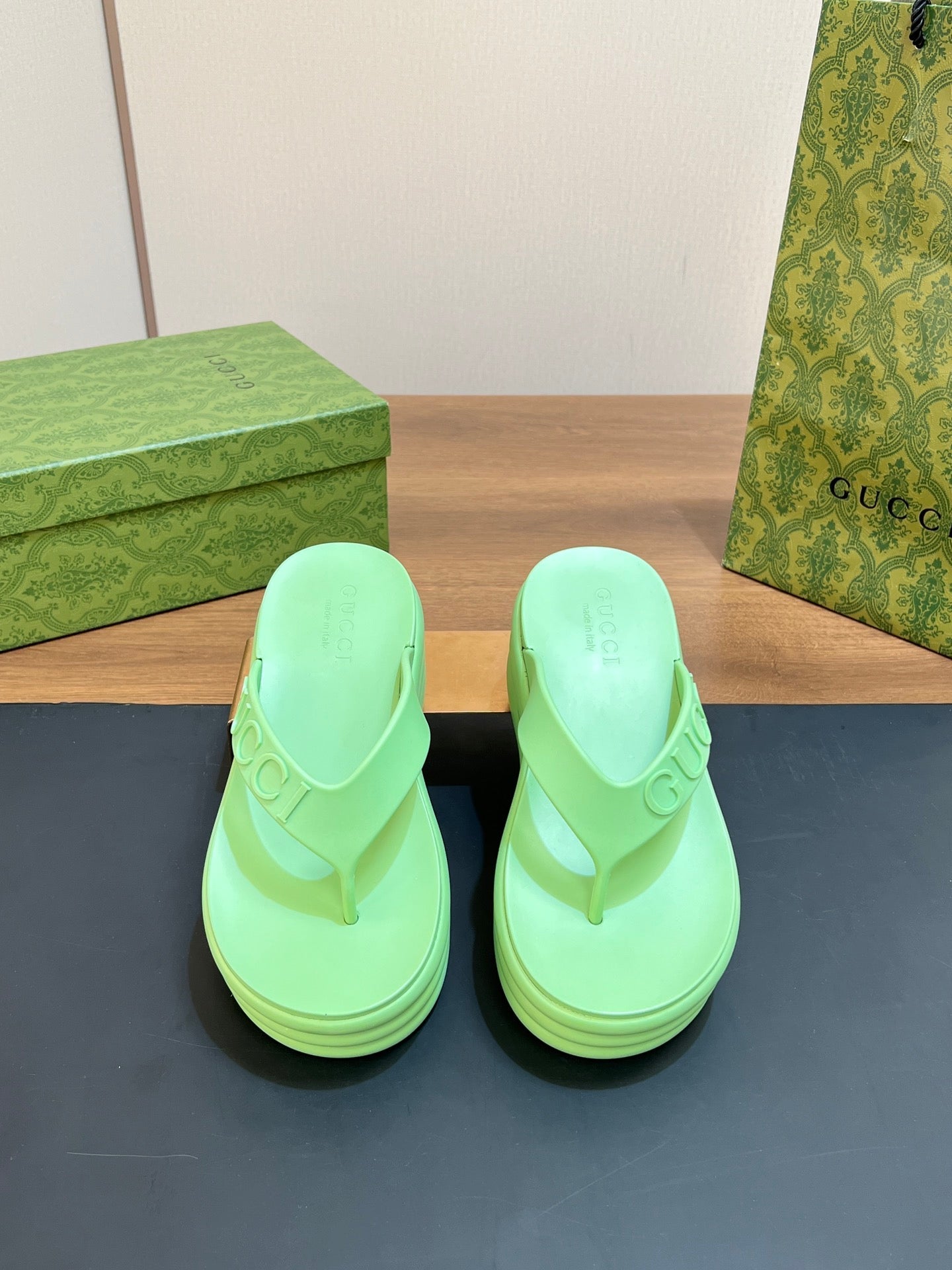 GU Slippers Wedge  3 Color 's