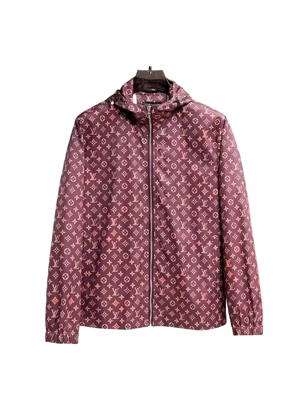 LU Man Jacket Windbreak Hoodie Monogram