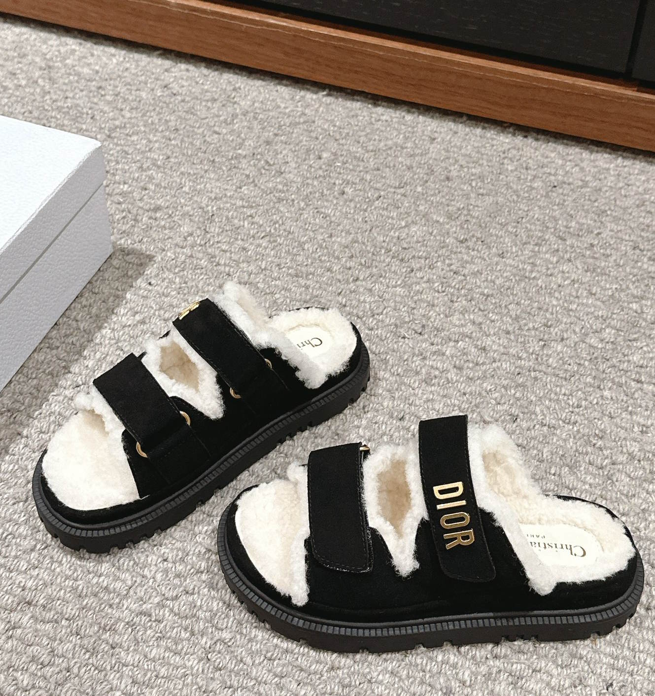 CHD Sandals Slippers Shearling Woman