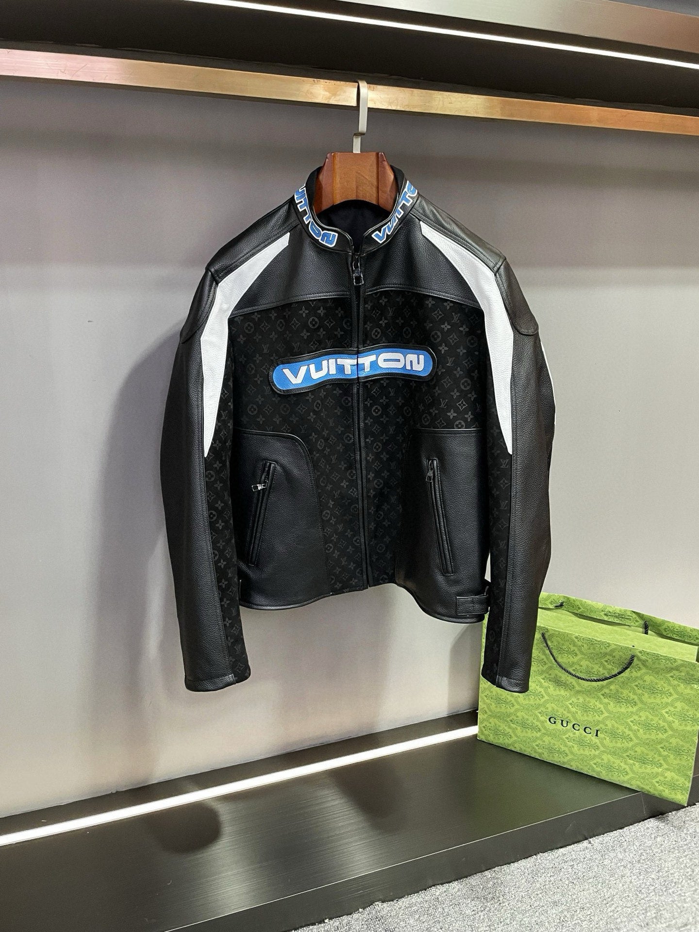LU Leather Mix Jacket Biker   Man Limited 25/26  IOFF