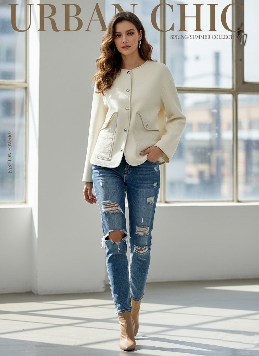 HRM Wool  Woman Jacket 2 Color 's