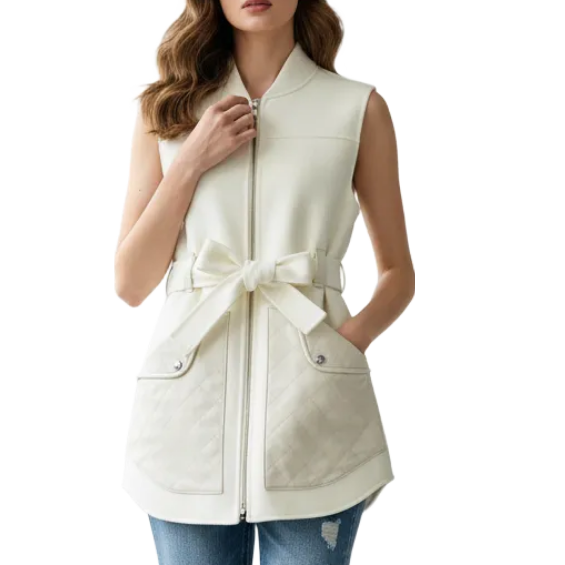 HRM Wool  Woman Long Vest  Jacket 2 Color 's