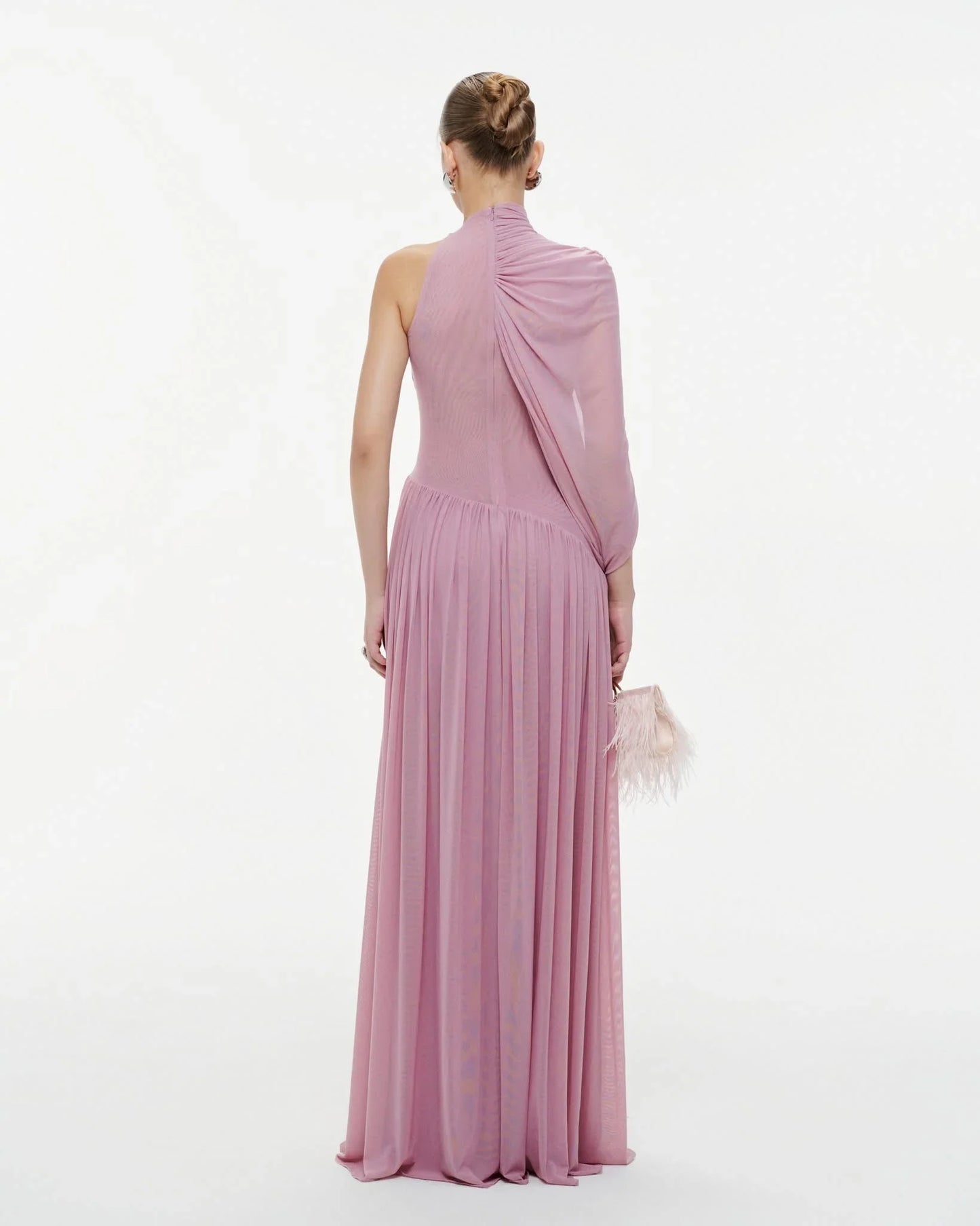HERVE Party dress Dusty Pink wedding prom