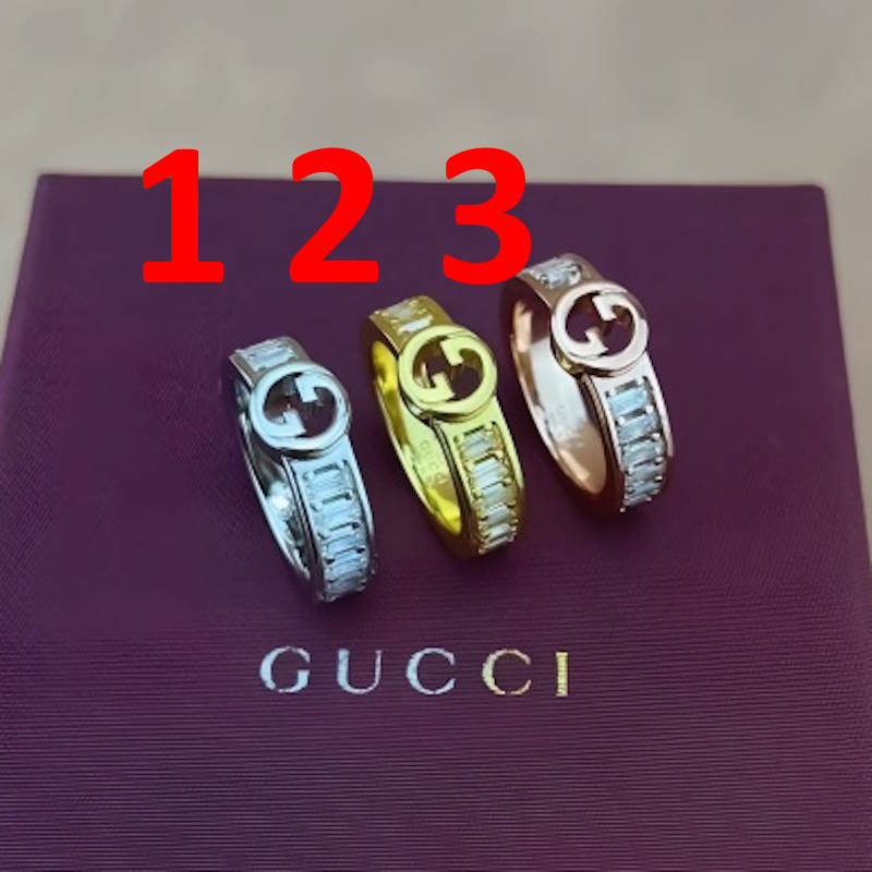 GU  Fashion Rings 3 Color's