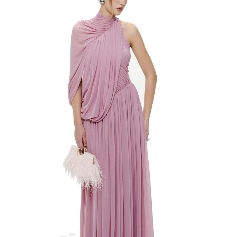 HERVE Party dress Dusty Pink wedding prom