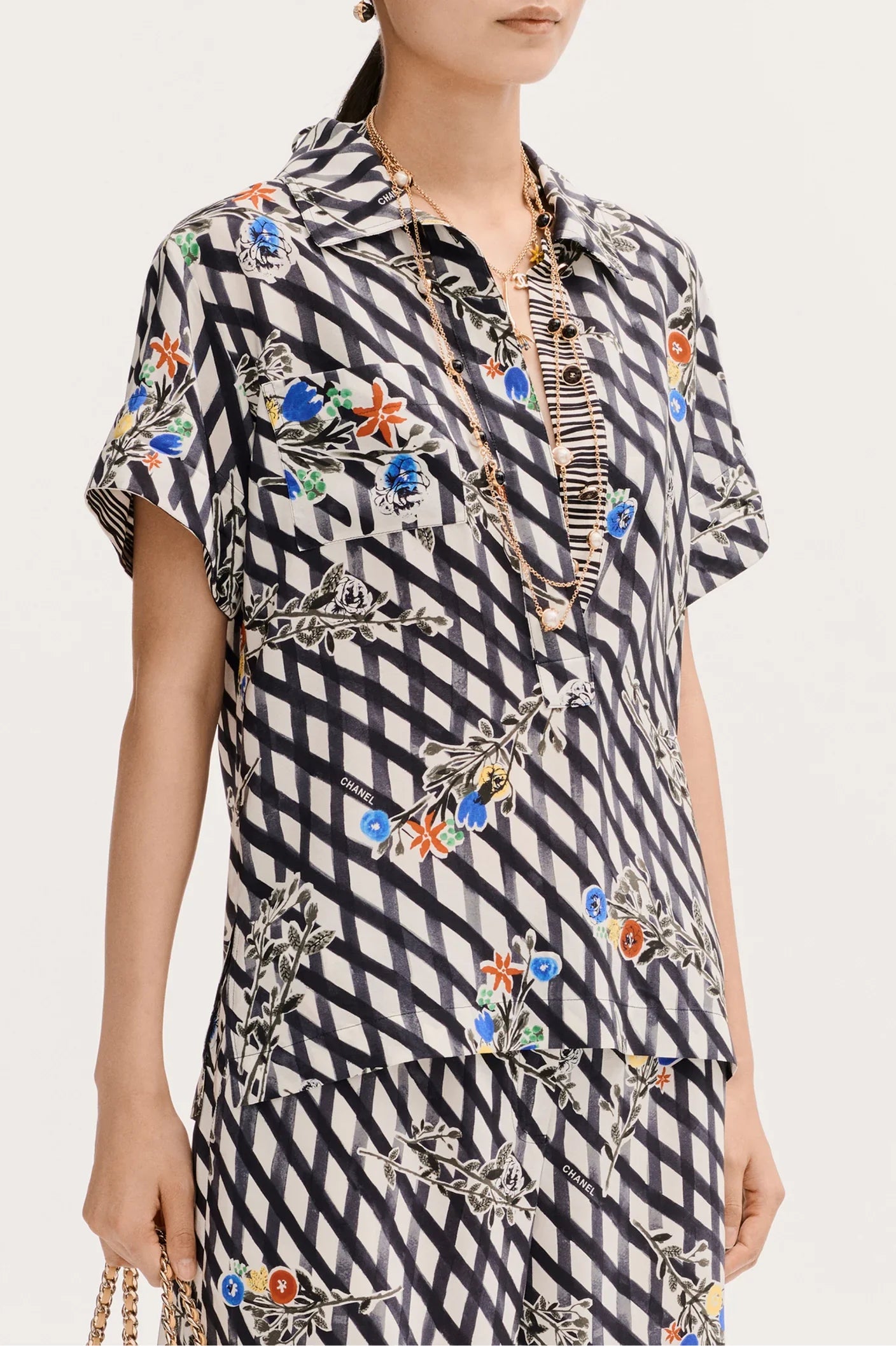 CHL Crepe Jacket Short  Set Woman