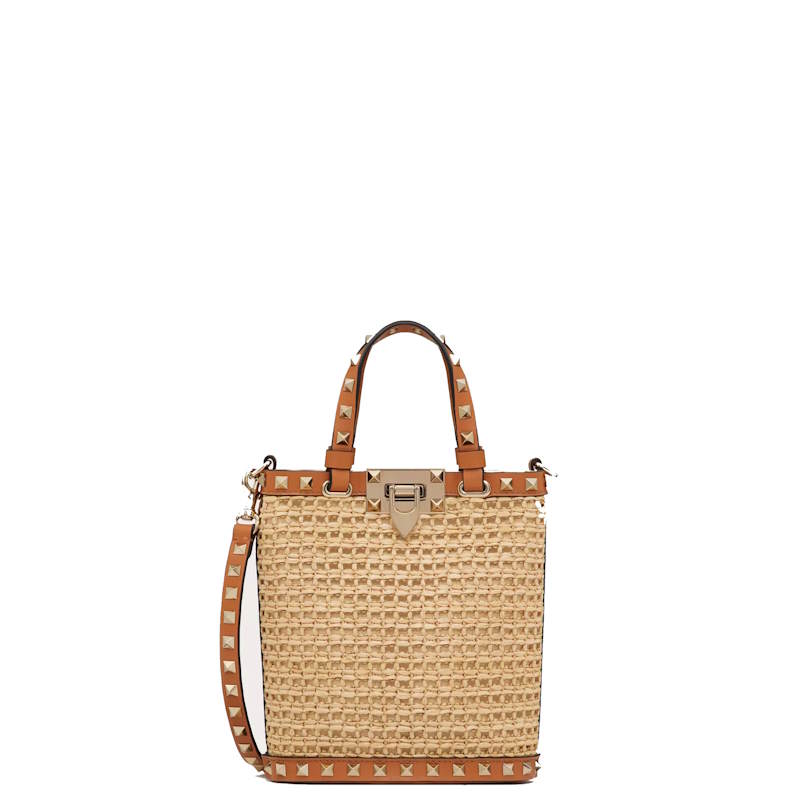 VV  Bag raffia  3 Color's Small 19 cm