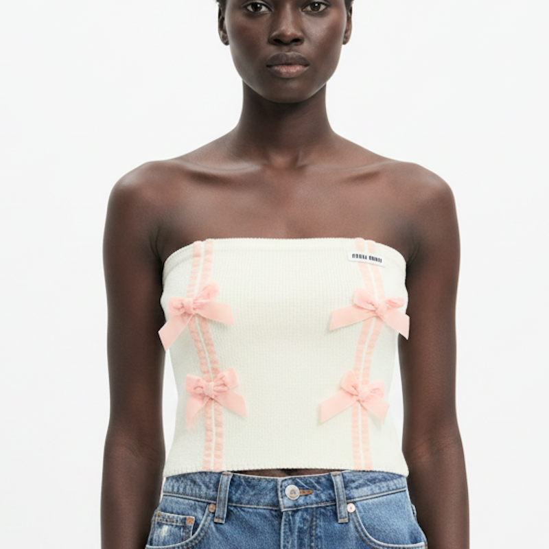 MI MI  Woman T- Shirt strapless sweater