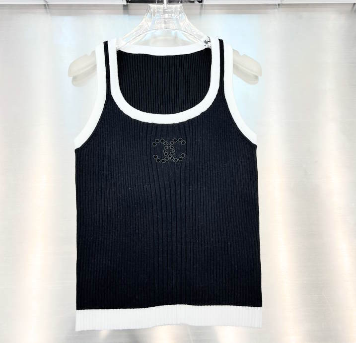 CHL Tank Knitted Top  T - shirt 2 Color's Woman