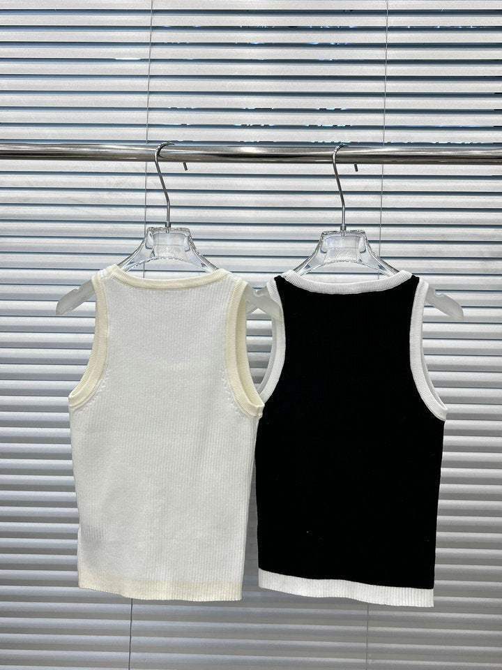 CHL Tank Knitted Top  T - shirt 2 Color's Woman