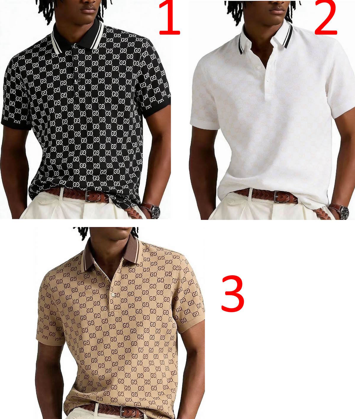 GU  Polo T - Shirt short sleeve 3 Color's