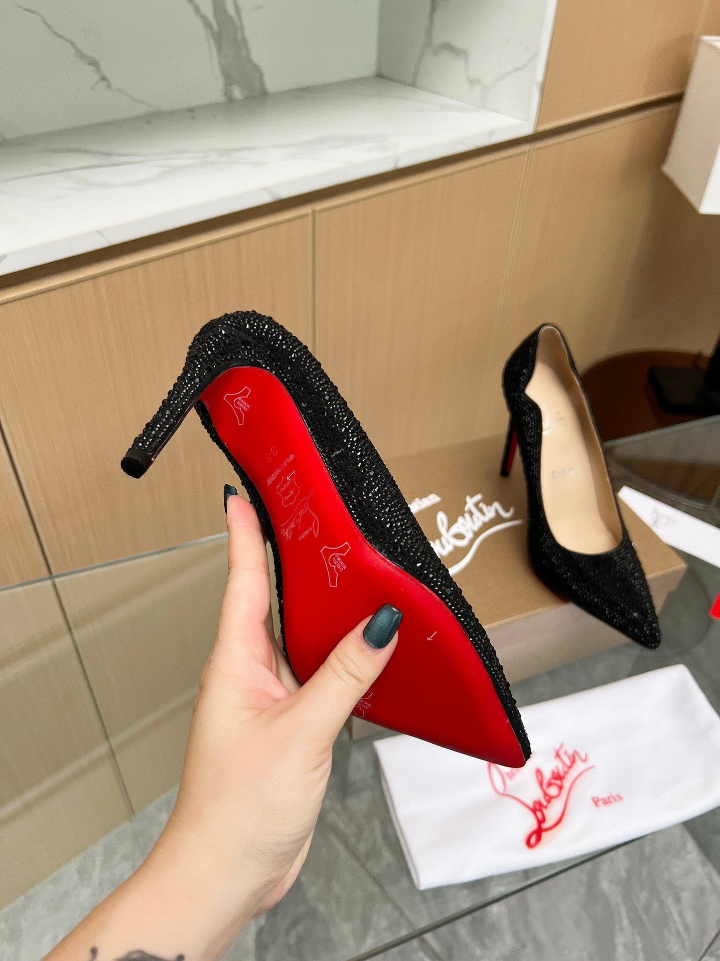 LABUTIN  Heels Shoes  3 Color s 42