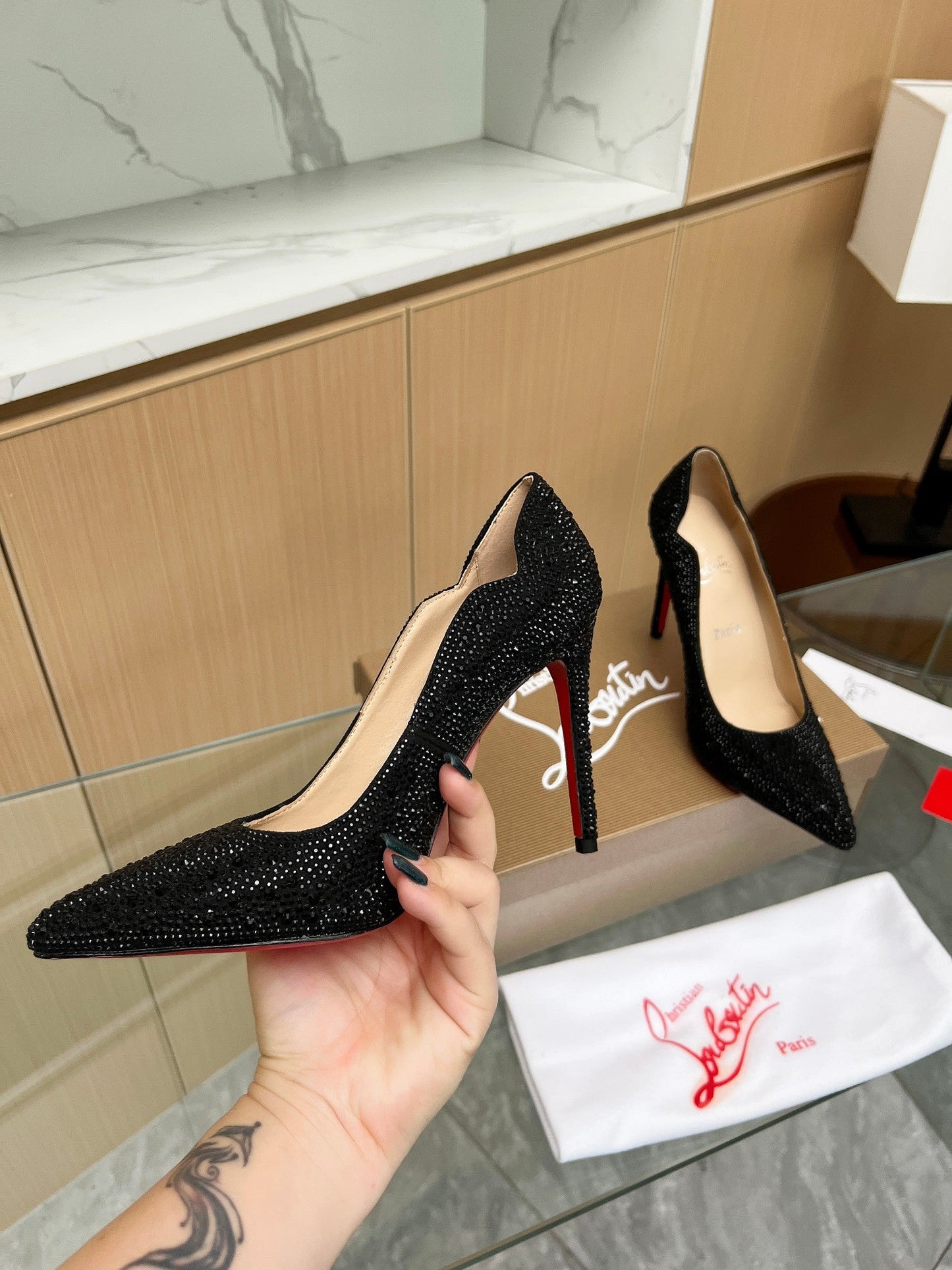 LABUTIN  Heels Shoes  3 Color s 42