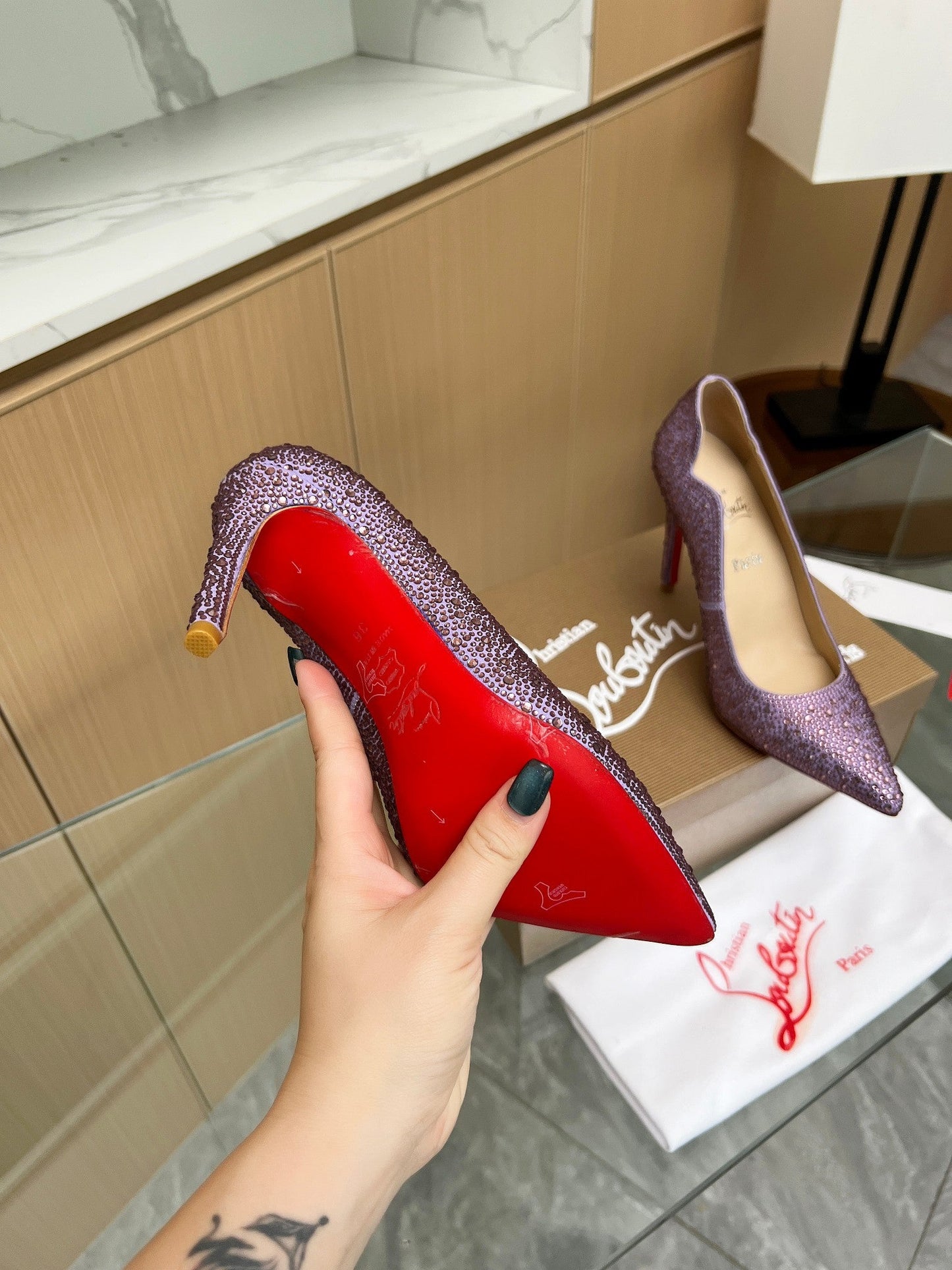 LABUTIN  Heels Shoes  3 Color s 42