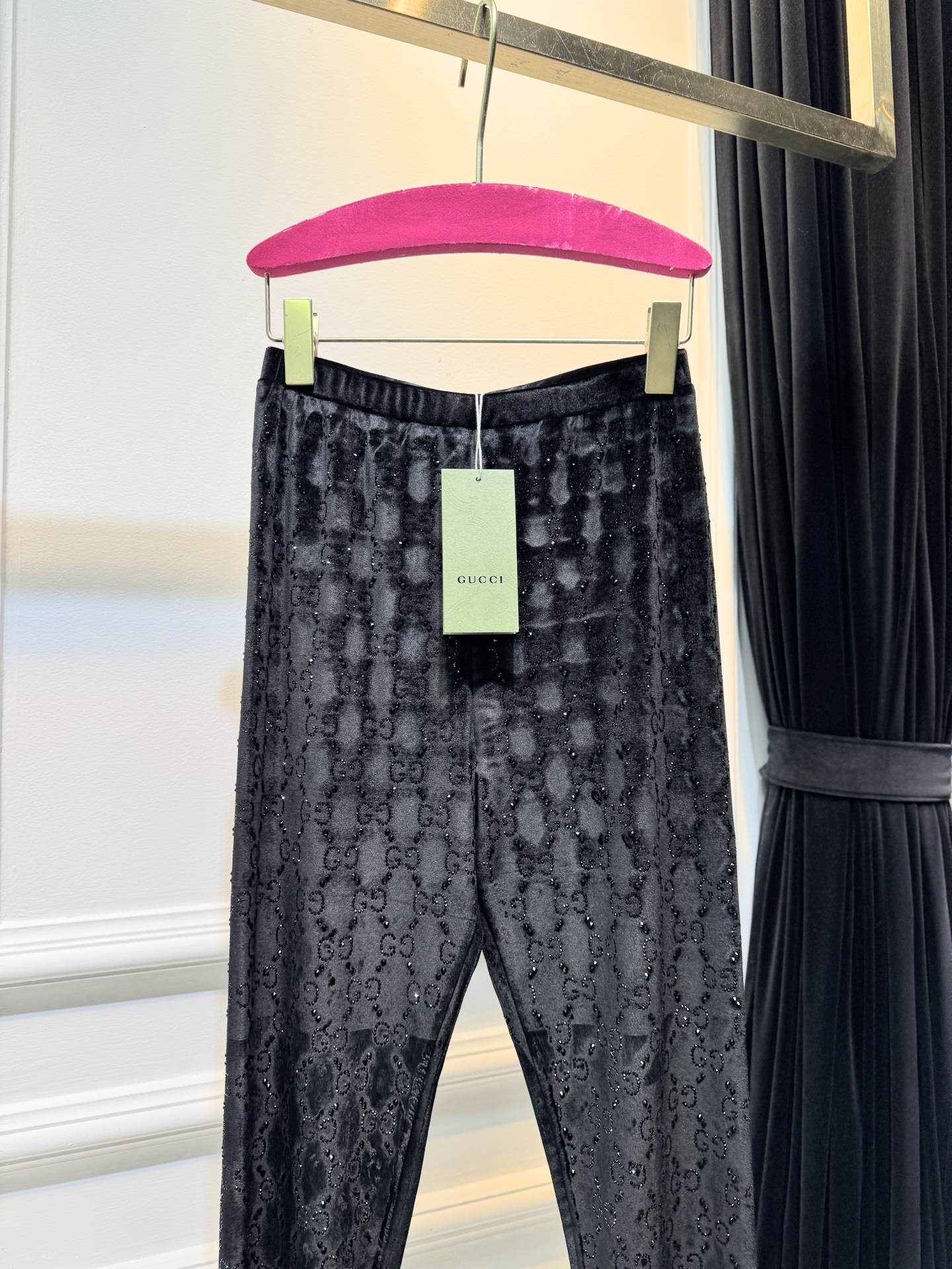 GU velvet woman stretchy  pants  3 Color's Crystal