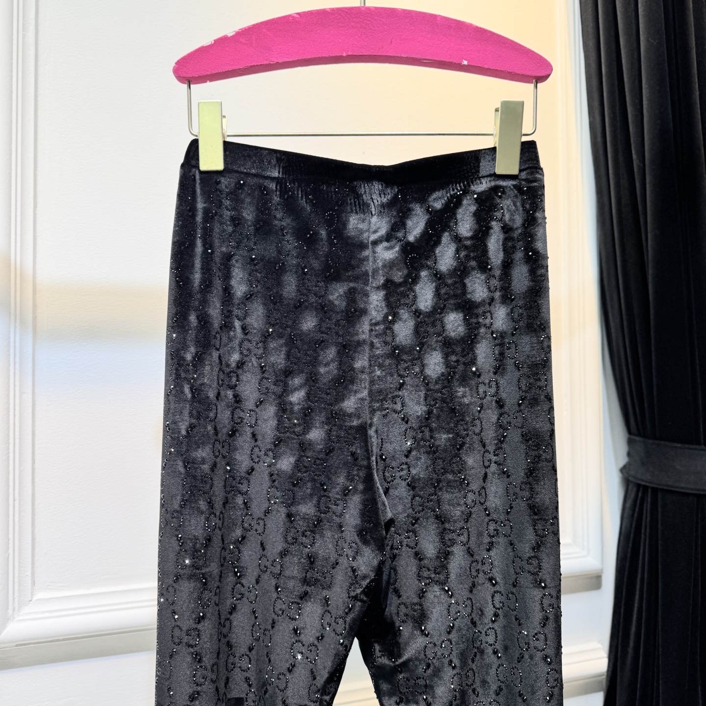 GU velvet woman stretchy  pants  3 Color's Crystal