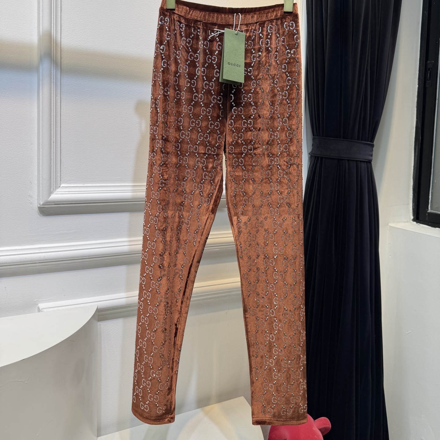 GU velvet woman stretchy  pants  3 Color's Crystal