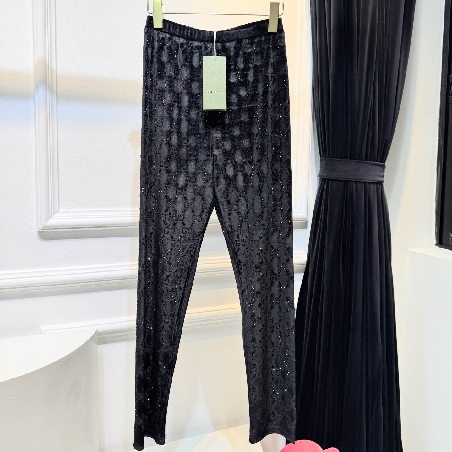 GU velvet woman stretchy  pants  3 Color's Crystal