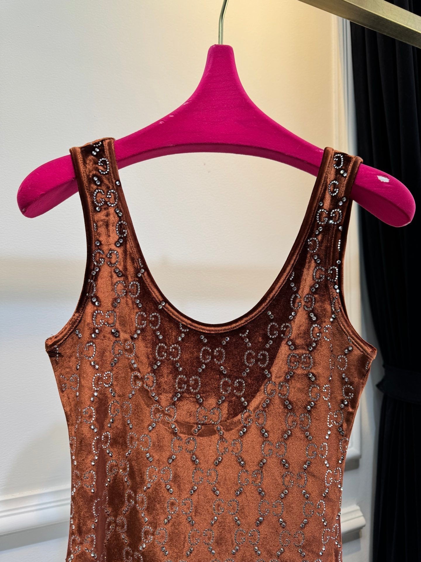 GU velvet woman stretchy  Top -Shirt 3 Color's Crystal