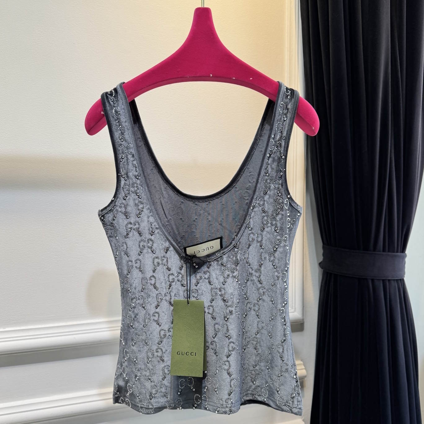 GU velvet woman stretchy  Top -Shirt 3 Color's Crystal